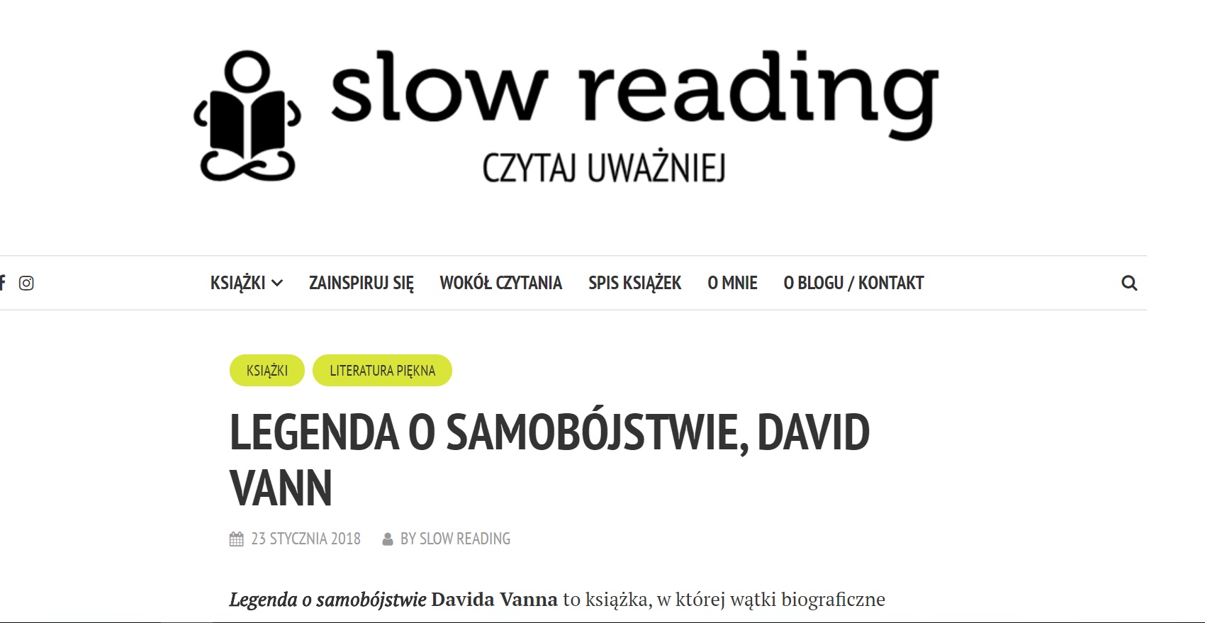 slow reading