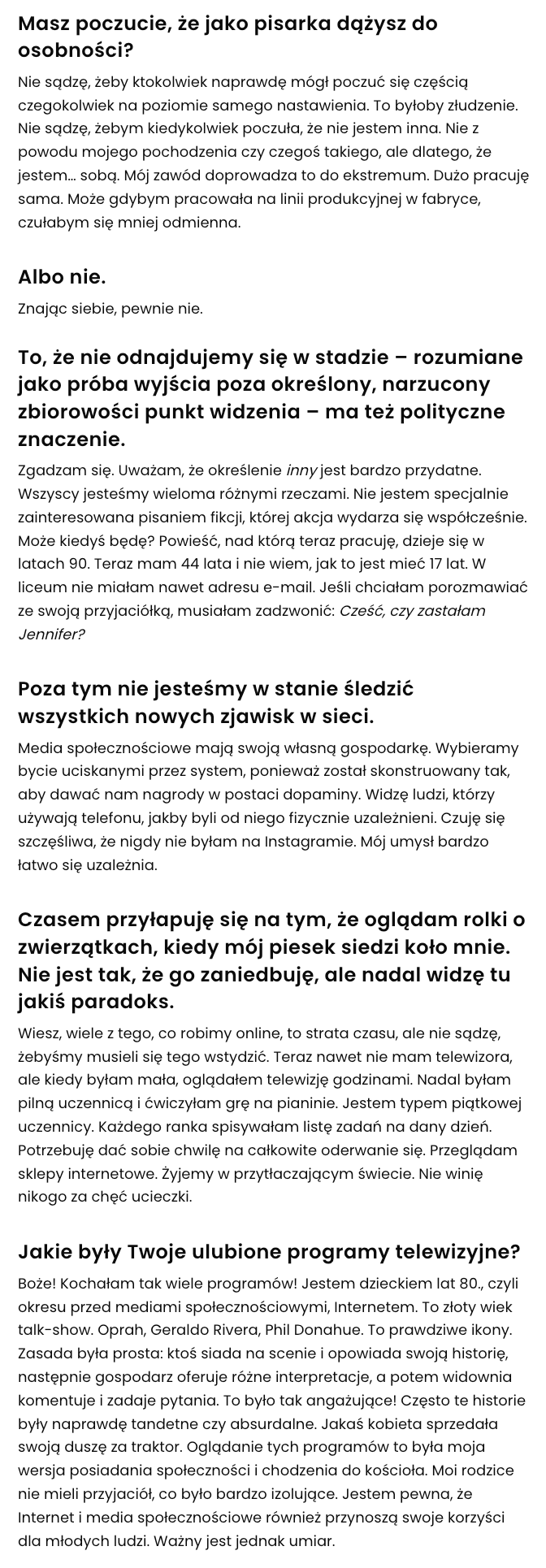 Ottessa Moshfegh: Talk-shows były moim kościołem – wywiad Jagody Gawliczek w serwisie Going More 4 Smierc 4 1