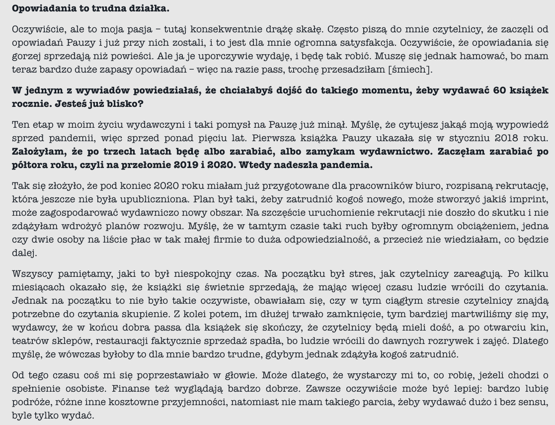 Milionowa zaliczka, niewydane książki, zmowa cenowa. Rozmowa z Anitą Musioł 2 2