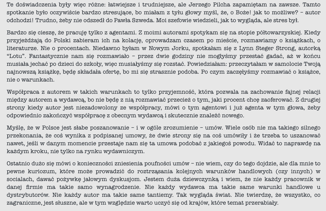 Milionowa zaliczka, niewydane książki, zmowa cenowa. Rozmowa z Anitą Musioł 21 22