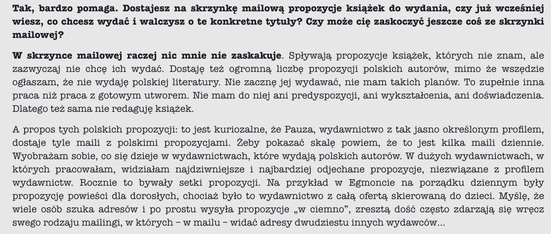 Milionowa zaliczka, niewydane książki, zmowa cenowa. Rozmowa z Anitą Musioł 8 8