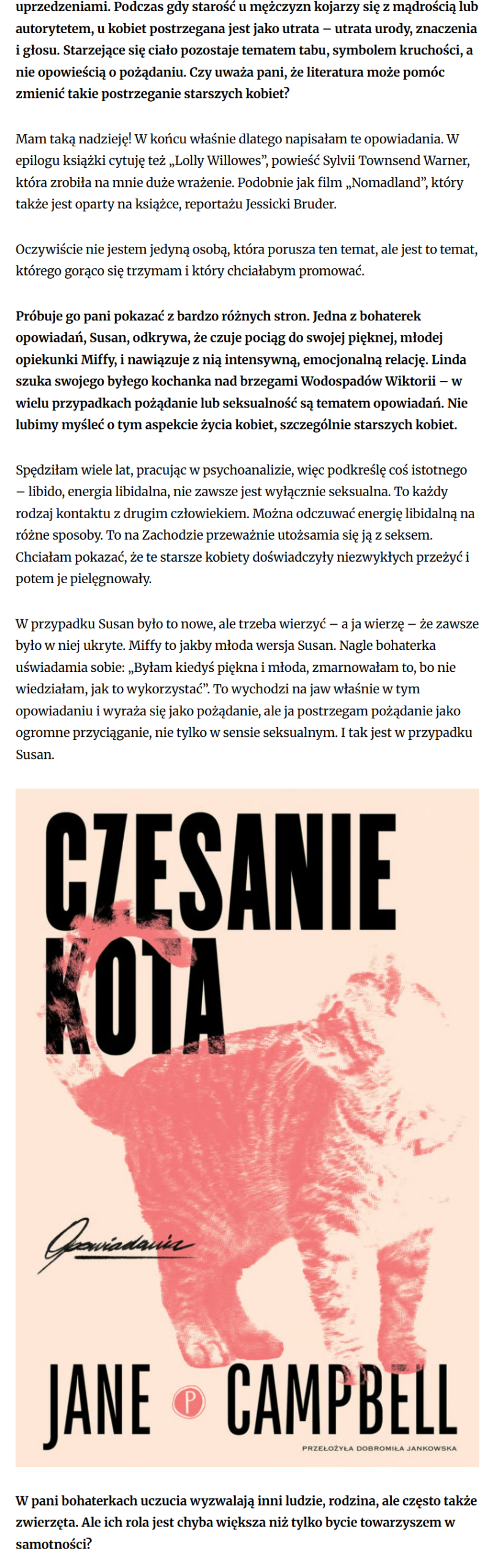 „Nowa tożsamość: pisarka. Sylwia Góra rozmawia z Jane Campbell” w Kulturze Liberalnej 2 row 2 column 1 3 scaled
