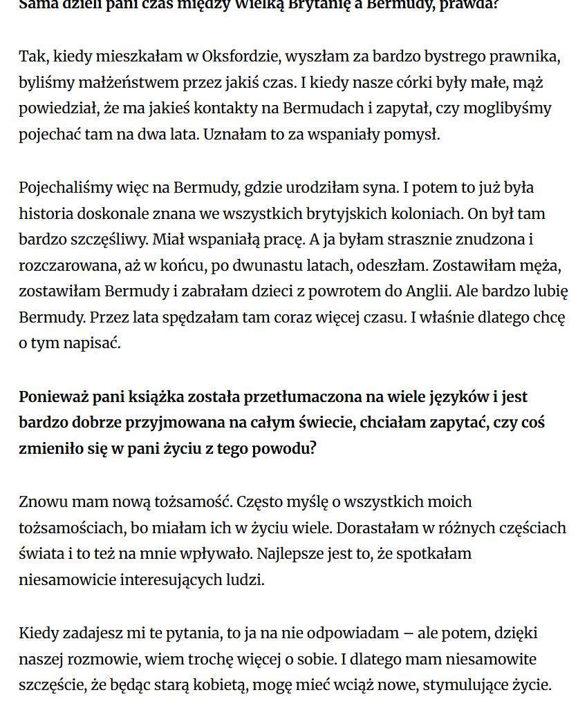„Nowa tożsamość: pisarka. Sylwia Góra rozmawia z Jane Campbell” w Kulturze Liberalnej 5 row 5 column 1 1