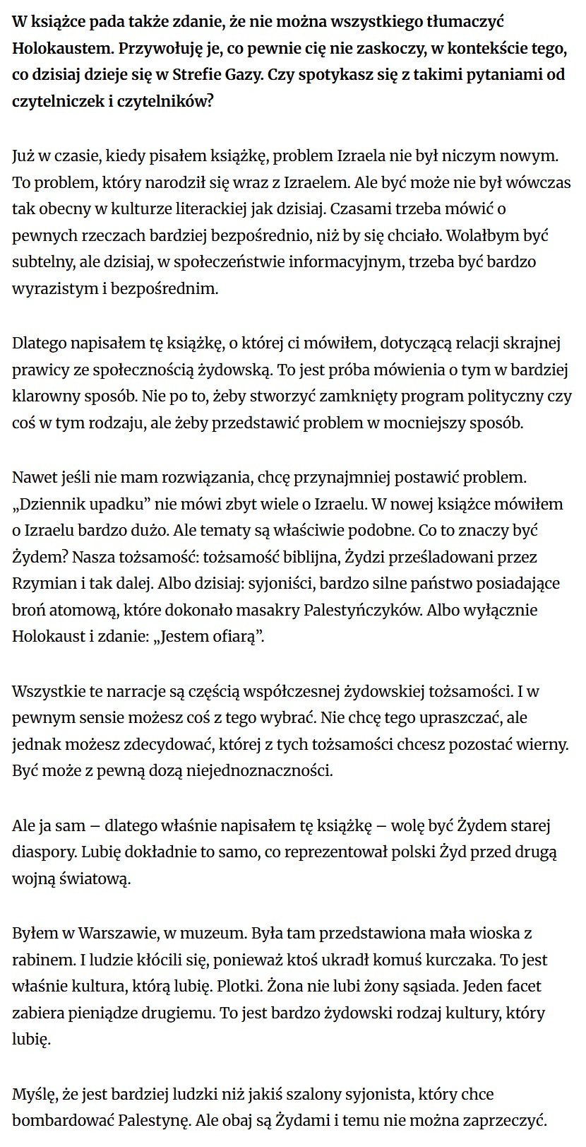 Rozmowa z Michelem Laubem, autorem „Dziennika upadku”, w „Kulturze Liberalnej” 7 7 laub