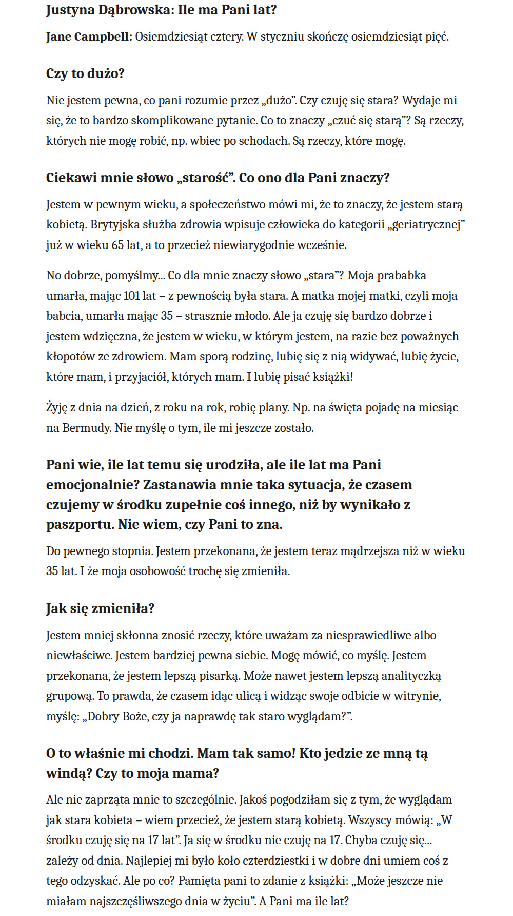 Rozmowa z Jane Campbell, autorką zbioru opowiadań „Czesanie kota”, w „Tygodniku Powszechnym” 2 wywiad jane campbell 01