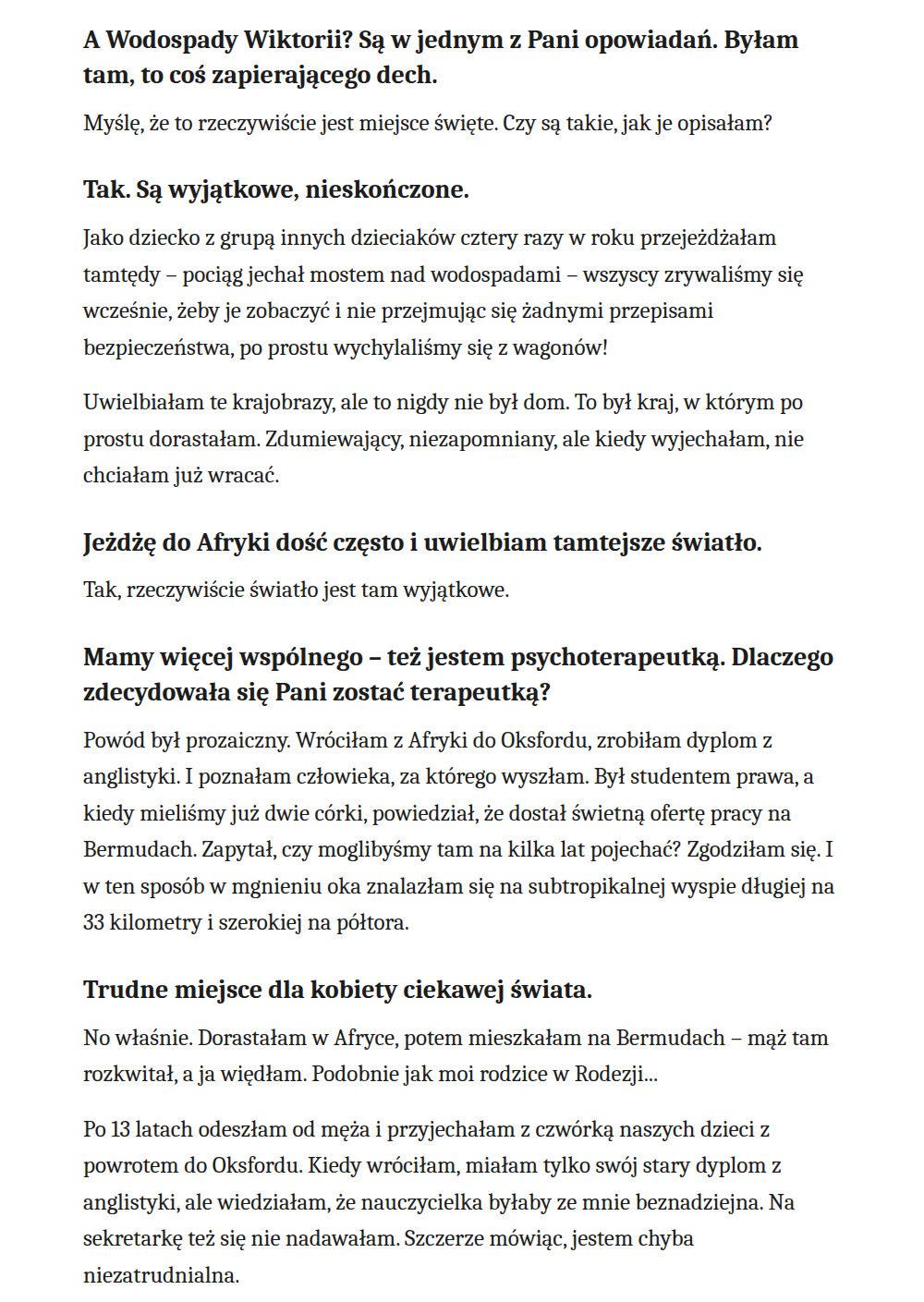 Rozmowa z Jane Campbell, autorką zbioru opowiadań „Czesanie kota”, w „Tygodniku Powszechnym” 6 wywiad jane campbell 05